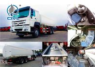 Truk Tanker Minyak 6 x 4 25000l merek SINOTRUK HOWO 12.00R20 Ban Radial Euro II 371hp