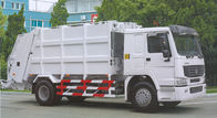 Ban New Sinotruk 266HP Sampah Compactor Truck Euro II 10 dengan Hidrolik Arm Hook Lift