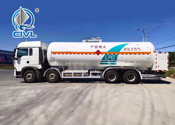 25m3 Truk Tangki LPG Bahan Bakar Diesel / Chemical Tank Truck Liquid Tank Truck