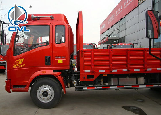 4x2 Light Cargo Truck / Cargo Box Truck / Sinotruk Howo7 merek 10T Light Duty Commercial Truck