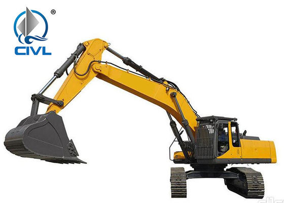 25Ton XCMG XE245C Hydraulic Crawler Excavator Warna Kuning Produktivitas Tinggi