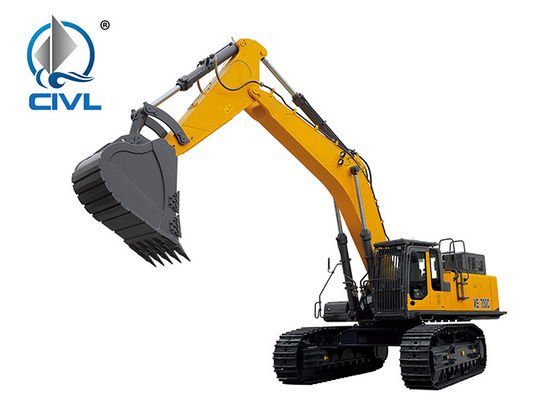 37ton CVXE3370 XCMG Big Hydraulic Crawler Excavator Bucket Kapasitas 1.27-1.6m3